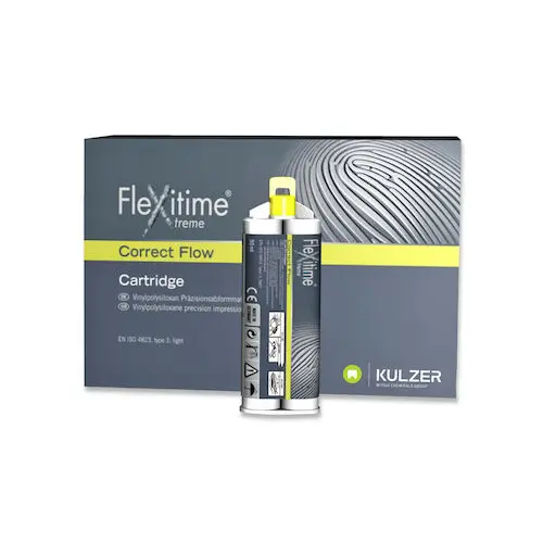 Flexitime Xtreme 2 Correct Flow VPS Impression Material Refill, 6 x 50 mL Cartridges, 18 Mixing Tips, 66050334 thumbnail 8