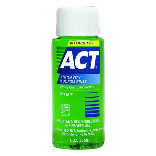 ACT Anticavity Fluoride Rinse, Mint, Alcohol-Free, 1 oz, 48/Box, 9420 thumbnail 2