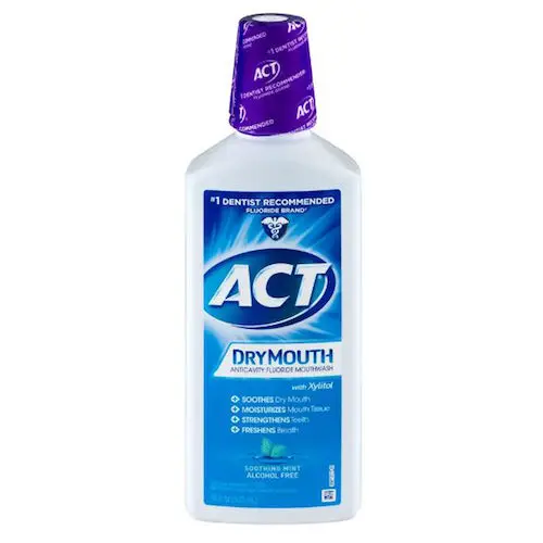 ACT Total Care Dry Mouth Anticavity Rinse, Alcohol Free, Soothing Mint, 18 oz., 9680 - Chattem - ACT Total Care Dry Mouth - Image 1
