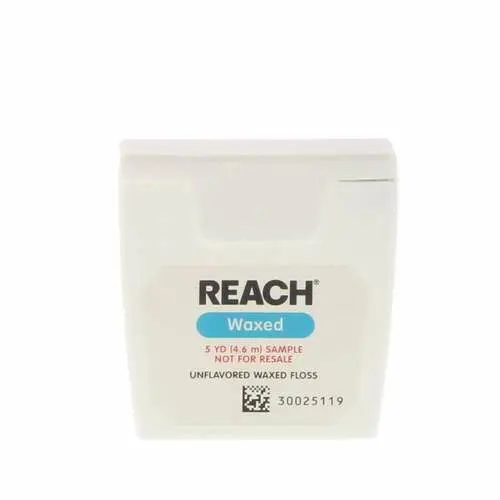 Reach Waxed Dental Floss, Patient Trial Size, 5 yd, Unflavored, 144/Case, 211896700 thumbnail 5