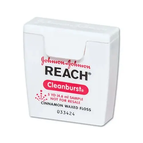 Reach Clean Burst Dental Floss, Waxed, Cinnamon, 5 yd, 144/Case, 211896600 thumbnail 5