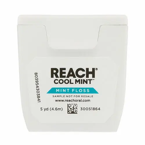 Reach/Listerine Cool Mint Dental Floss, Waxed, 5 yd, 144/Case, 523521600 thumbnail 7
