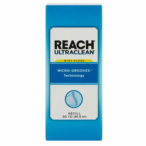 Reach Ultra Clean Dental Floss, Mint, 90 yd Spool Refill, 523521700 thumbnail 8