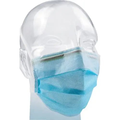 Barrier Anti-Fog Tie-On Surgical Masks, Blue, 60/Box, 42311 - Barrier Anti-Fog Tie-On Surgical Masks - Image 1