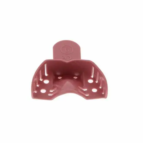 Sultan Dentray II Perforated Edentulous Impression Tray #9P Upper Anterior, Pink, 12/Box, 33059 thumbnail 3