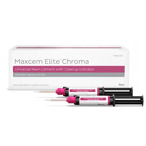 Maxcem Elite Chroma Universal Resin Cement Refill Pack, Yellow, 5g Syringe (2), 36302 thumbnail 14