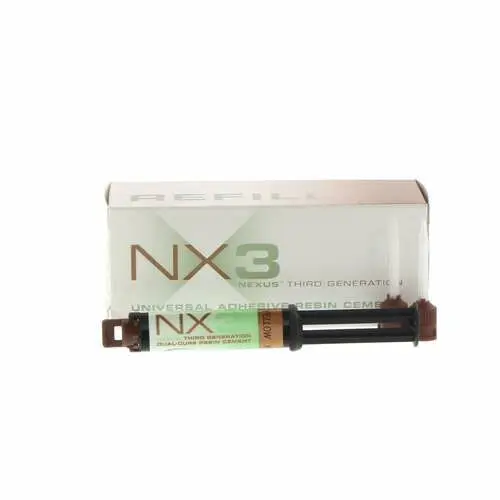Kerr NX3 Nexus Third Generation Universal Adhesive Resin Cement, Dual-Cure Automix Syringe Refill, Yellow, 5 g, 33645 thumbnail 16