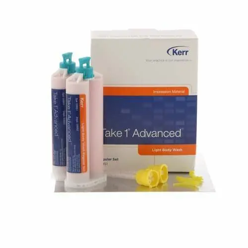 Take 1 Advanced VPS Impression Material Cartridge Refill, Light Body Wash, Regular Set, Orange, 50 ml, 2/Pk, 33951 thumbnail 4