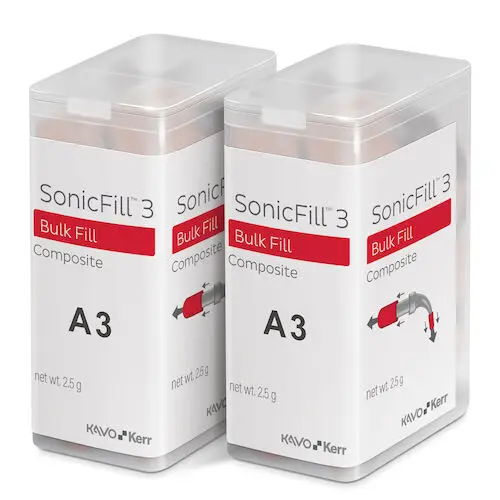 Kerr SonicFill 3 SingleFill Bulk Fill Composite Refill, Shade A3, 20 x 0.25g Unidose Tips, #36713 thumbnail 15