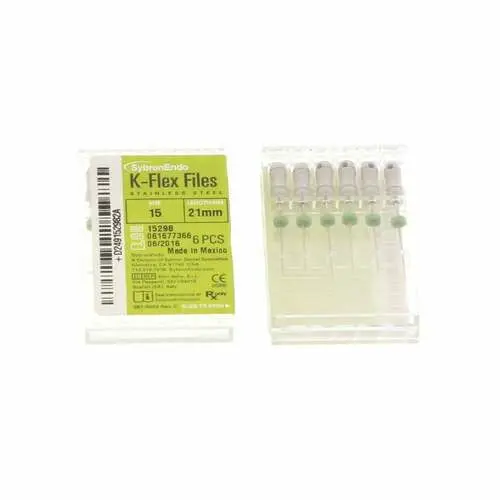 Kerr K-Flex Files, Stainless Steel, Size #15, 21mm, White, 6/Pack, 15298 thumbnail 14