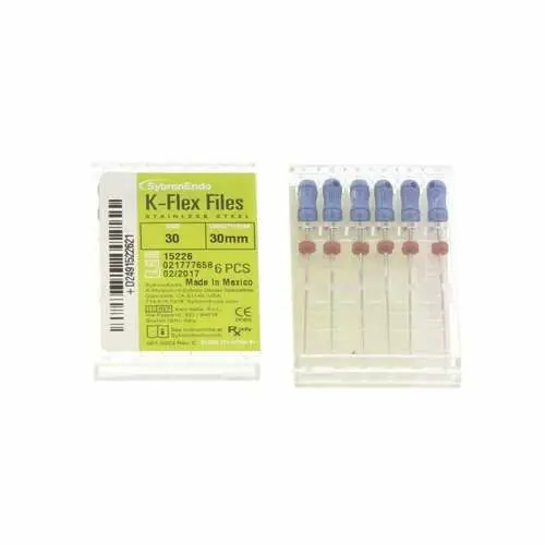 Kerr K-Flex Files #30, 30mm, Stainless Steel, Blue, 6/Pack, 15226 thumbnail 10