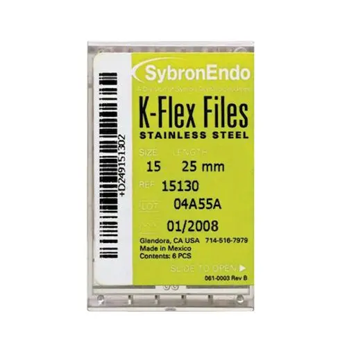 Kerr K-Flex Endodontic Files, #60, 25 mm, Blue, Stainless Steel, 6/Pack, 15166 thumbnail 10