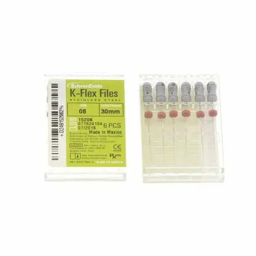 Kerr K-Flex Files, #08 (Gray), 30mm, Stainless Steel, 6/Pack, 15206 thumbnail 14