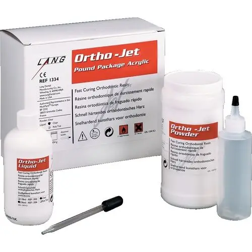 Ortho-Jet Self-Curing Acrylic Resin, Standard Package, Clear, 1/Pk, 1334-CLR thumbnail 2