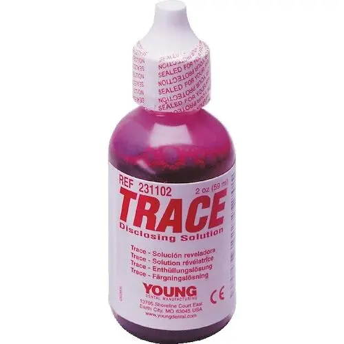 Trace Disclosing Solution, Liquid, 2 oz Bottle, Red, 1/Pk, 231102 thumbnail 7