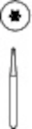 Midwest Operative Carbide Bur FG #1/2 Round, 0.6 mm, 10/Pk, 389202 thumbnail 3