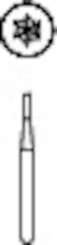 Midwest Operative Carbide Bur FG #56 Straight Fissure, Flat End, 0.9 mm Diameter, 3.2 mm Length, 10/Pk, 389216 thumbnail 3