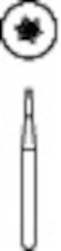 Midwest Operative Carbide Bur #169, FG, 6 Flutes, Tapered Fissure, Flat End, 0.9 mm Diameter, 3.2 mm Length, 10/Pkg, 389221 thumbnail 3