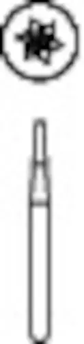 Midwest Operative Carbide Bur #170, Tapered Fissure, Flat End, FG, 1.0 mm Diameter, 3.7 mm Length, 10/Pk, 389222 thumbnail 3