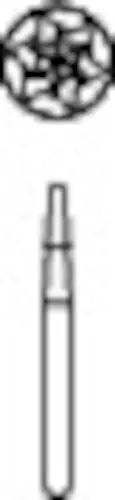 Midwest Operative Carbide Bur #701, FG, Tapered Fissure, Flat End, Crosscut, 6 Flutes, 1.2 mm Diameter, 3.7 mm Length, 10/Pkg, 389233 thumbnail 3