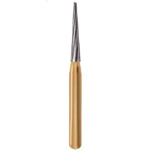 Midwest Trimming and Finishing Carbide Bur, FG, Taper T-Series 12 Blade, #7714 T-3, 1.4 mm Diameter, 7.6 mm Length, 10/Pkg, 389903 thumbnail 3
