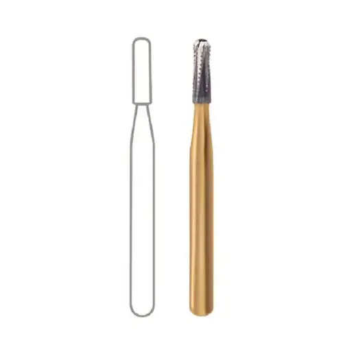 Midwest® #1958 FG Carbide Bur, Straight Dome End Fissure Crosscut, Fine Crosscut, 1.2 mm Diameter, 3.7 mm Length, 10/Pkg, 389558 thumbnail 2