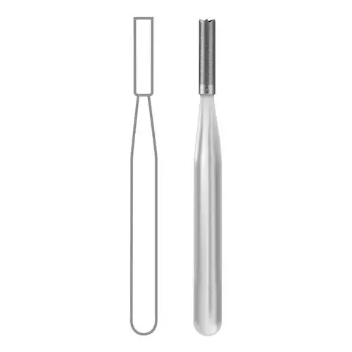 Midwest Operative Carbide Bur FG #957, End Cutting, 1.0 mm Diameter, 3.7 mm Length, 10/Pk, 389278 thumbnail 3