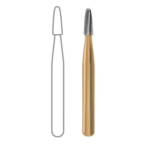 Midwest Trimming & Finishing Carbide Bur, #7803, Bullet, 12-Blade, Friction Grip, 1.2mm Diameter, 3.0mm Length, 10/Pk, 389509 thumbnail 3