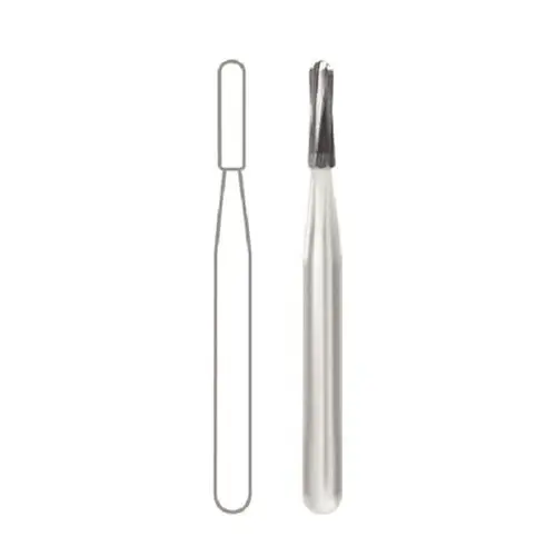 Midwest Operative Carbide Bur FG 1157, Straight Dome End, 1.0 mm Diameter, 3.7 mm Length, 100/Bag, 386256 thumbnail 3