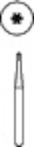 Midwest Operative Carbide Bur, Round #1/4, Friction Grip Short Shank, 0.5 mm Head Diameter, 10/Pk, 389401 thumbnail 3