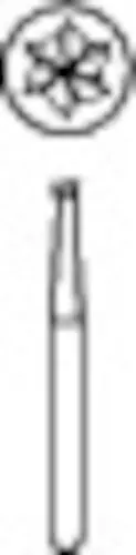 Midwest LA Carbide Bur #36, Inverted Cone, Latch Angle, 1.0mm, 10/Pkg, 389112 thumbnail 2