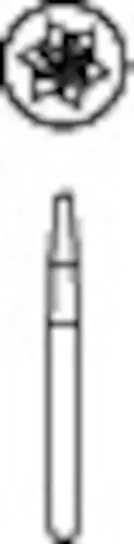 Midwest Operative Carbide Bur #171, Tapered Fissure, Flat End, FG, 1.2mm Diameter, 3.7mm Length, 6 Flutes, 10/Pk, 389223 thumbnail 3