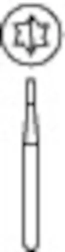 Midwest Multi-Prep Carbide Bur #245, Long Pear, Friction Grip, 0.9 mm Diameter, 2.7 mm Length, 10/Pkg, 399371 thumbnail 3