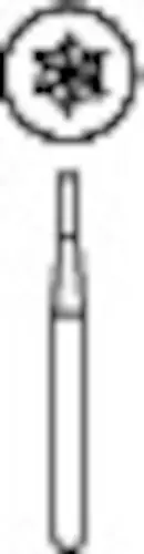 Midwest Multi-Prep Carbide Bur #556, Straight Flat End, Friction Grip, 0.8-0.9 mm Diameter, 3.2 mm Length, 10/Pkg, 399226 thumbnail 3