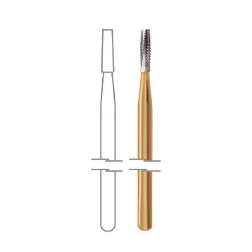Midwest Multi-Prep Carbide Bur, #557, Straight Flat End, Friction Grip Oral Surgical (FGOS), 1.0 mm Diameter, 3.7 mm Length, 10/Pack, 399627 thumbnail 2