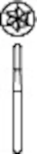Midwest® #1958-L FG Carbide Bur, Straight Dome End Fissure Crosscut, 1.2 mm Diameter, 4.9 mm Length, 10/Pkg, 389555 thumbnail 2
