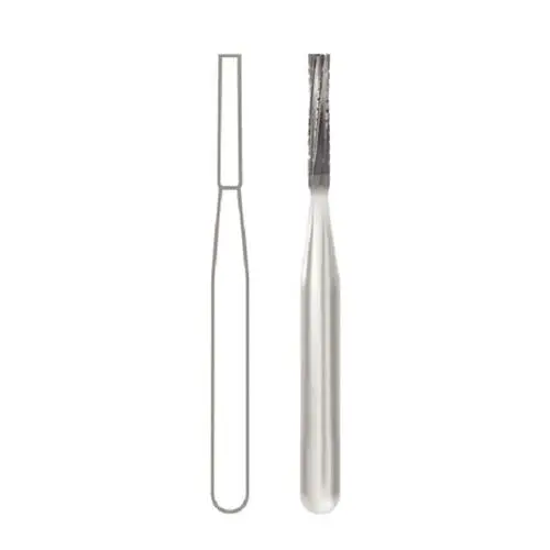 Midwest Operative Carbide Bur #556-L, FG, Straight Fissure, Flat End, Crosscut, 6 Flutes, 0.9 mm Diameter, 4.9 mm Length, 100/Bag, 386290 thumbnail 3