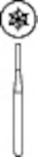 Midwest FG Carbide Bur #556L, Straight Fissure Crosscut, Friction Grip, 10/Pack, 389290 thumbnail 2