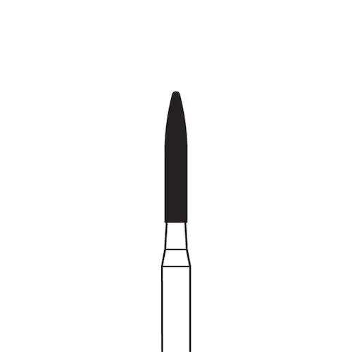 Midwest Once Sterile Trimming & Finishing Carbide Bur, FG, Flame, #48L-012, 1.2 mm Diameter, 10/Pkg, 319548 thumbnail 8
