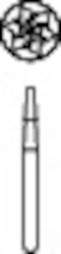Midwest® Operative Carbide Bur #701, HP, Tapered Fissure Crosscut Flat End, 1.2 mm Diameter, 3.7 mm Length, 100/Bag, 386333 thumbnail 2