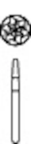 Midwest® Operative Carbide Bur #702, HP, Tapered Fissure Crosscut Flat End, 1.6 mm Diameter, 4.1 mm Length, 10/Pkg, 389334 thumbnail 3
