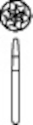 Midwest® Operative Carbide Bur #1172, HP, Tapered Fissure Dome End, 1.6 mm Diameter, 4.1 mm Length, 100/Bag thumbnail 2