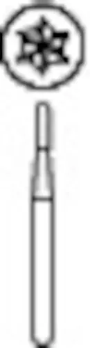 Midwest Operative Carbide Bur #1557, HP, Straight Fissure Crosscut Dome End, 1.0 mm Diameter, 3.7 mm Length, 10/Pkg, 389359 thumbnail 3