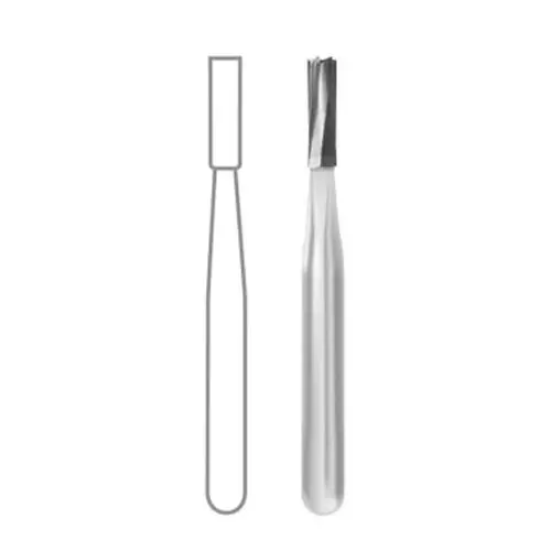 Midwest #556 FGOS Oral Surgical Carbide Bur, Straight Flat End Crosscut, 0.9mm Diameter, 3.2mm Length, 10/Pk, 389626 thumbnail 9