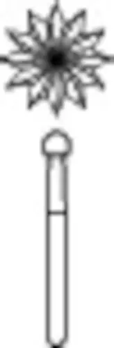 Midwest Trimming & Finishing Carbide Bur, Round 12-Blade, FG #7008, 2.3 mm, 10/Pk, 389505 thumbnail 3