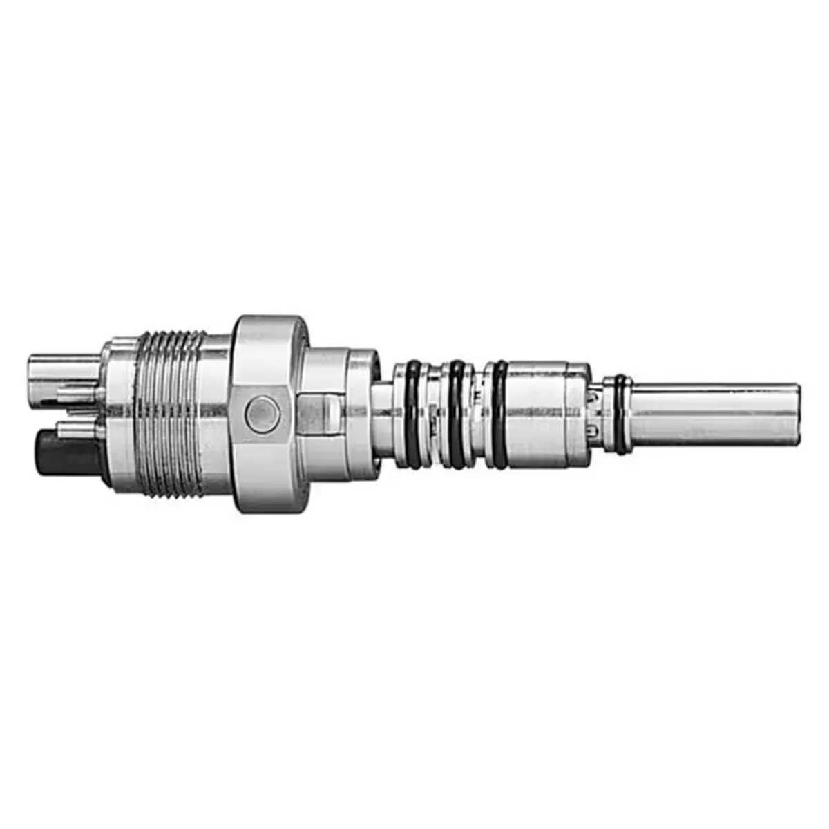 Midwest Coupler 6-Pin for Stylus & XGT High-Speed Handpieces, Fiber Optic, Stainless Steel, 790246 thumbnail 3