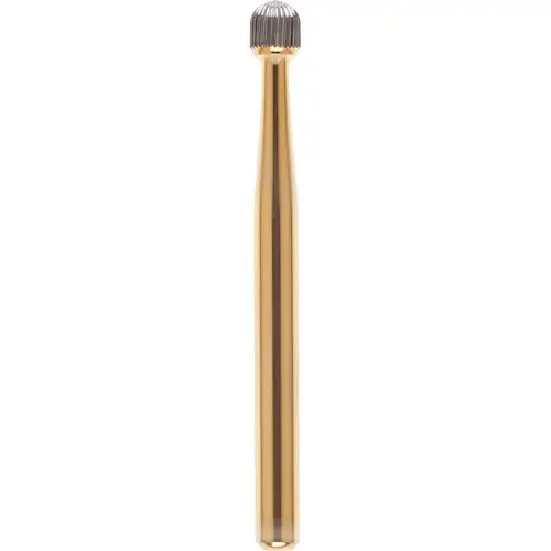 Midwest Fine Finish Trimming and Finishing Carbide Bur, FG, Ball 30 Blade, #9006, 1.8 mm Head Diameter, 10/Pkg, 389592 thumbnail 2