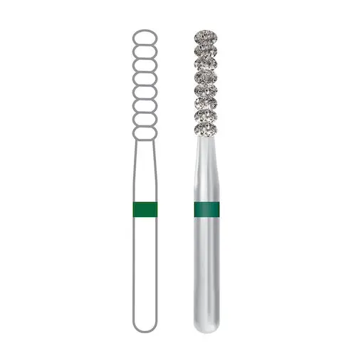 Midwest Once Single-Use Diamond Bur, Coarse, Gross Reduction, FG, #6051-017, 1.7mm Diameter, 8.0mm Length, 25/Box, 16051017C thumbnail 2