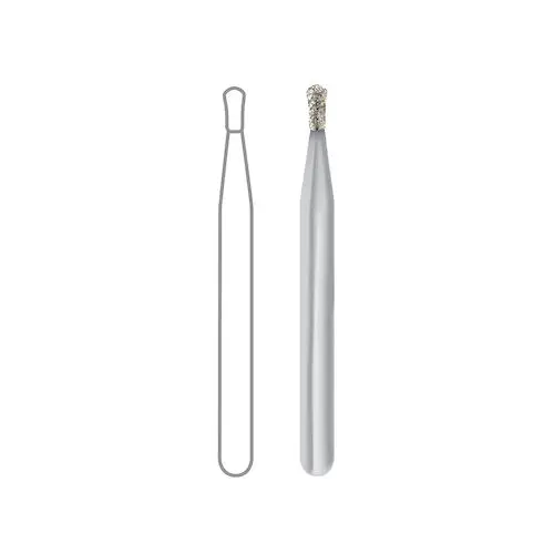 Midwest Once Single-Use Diamond Bur, FG, Medium, Pear, #830-008M, 0.8 mm Diameter, 1.6 mm Length, 25/Pkg, 1830008M thumbnail 10