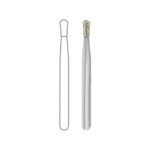 Midwest Once Single-Use Diamond Bur, FG, Medium, Pear, #830-012M, 1.2 mm Diameter, 2.7 mm Length, 25/Pk, 1830012M thumbnail 10